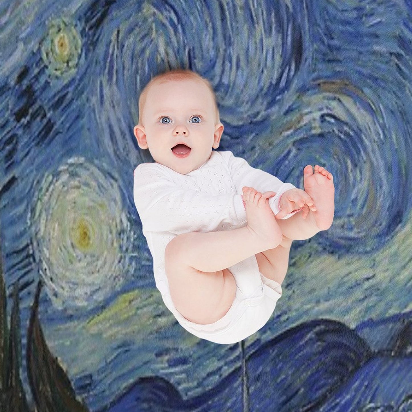 Starry Night (Vincent Van Gogh) Comfort Throw Blanket
