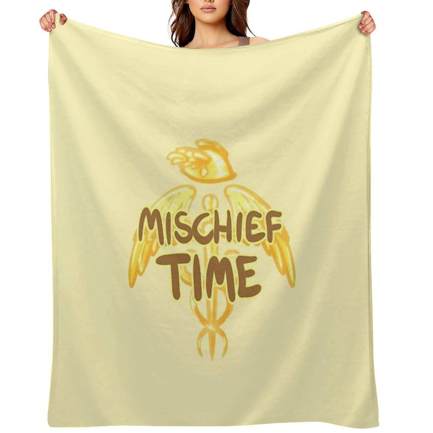 Mischief Time All-season Throw Blanket