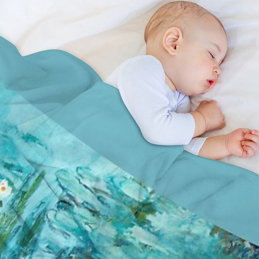 Claude Monet - Water Lilies - Nympheas Premium Throw Blanket