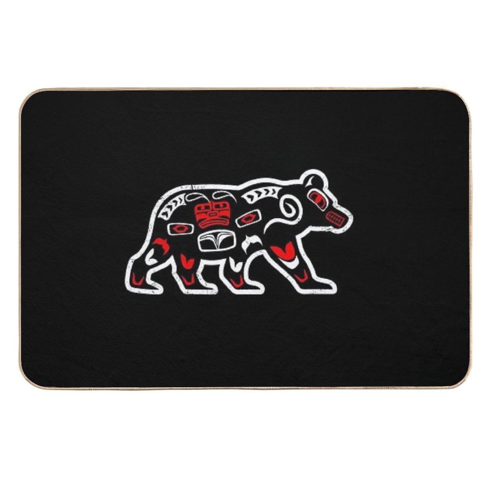 Haida Bear Funny Gift Idea  High-Traffic Bath Mat