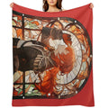 Stained Glass Diluc Comfort Throw Blanket