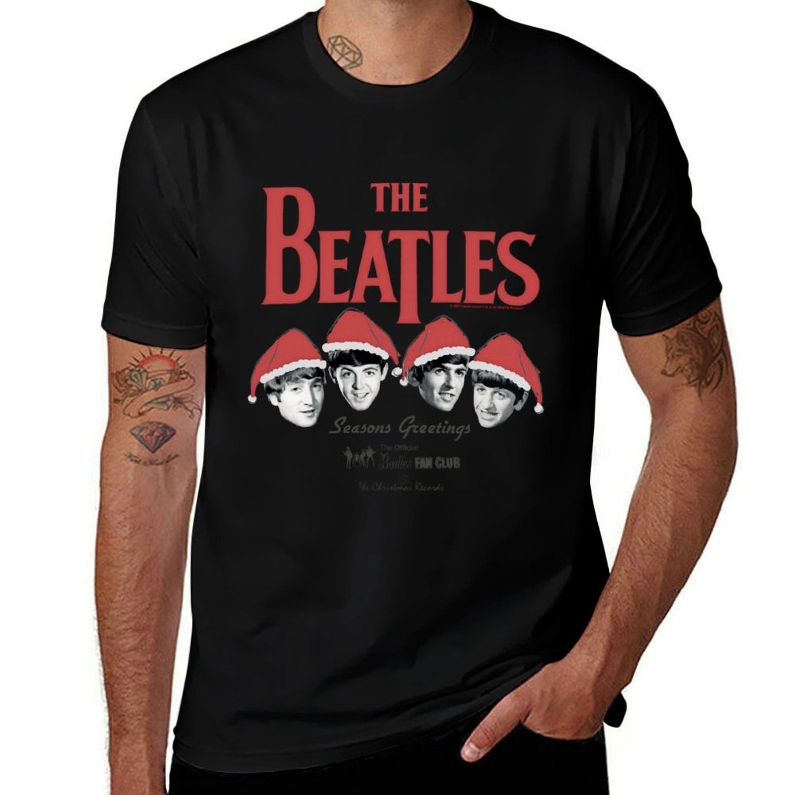 The Beatles - Seasons Greetings Christmas Records Sweatshirt  Graphic-printed T-Shirt