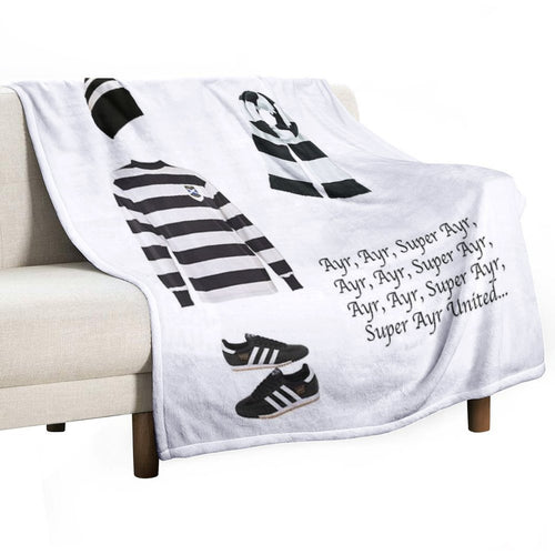 Ayr United Fc Travel-friendly Throw Blanket