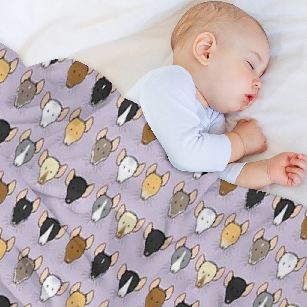 Ratty Faces Lightweight Throw Blanket