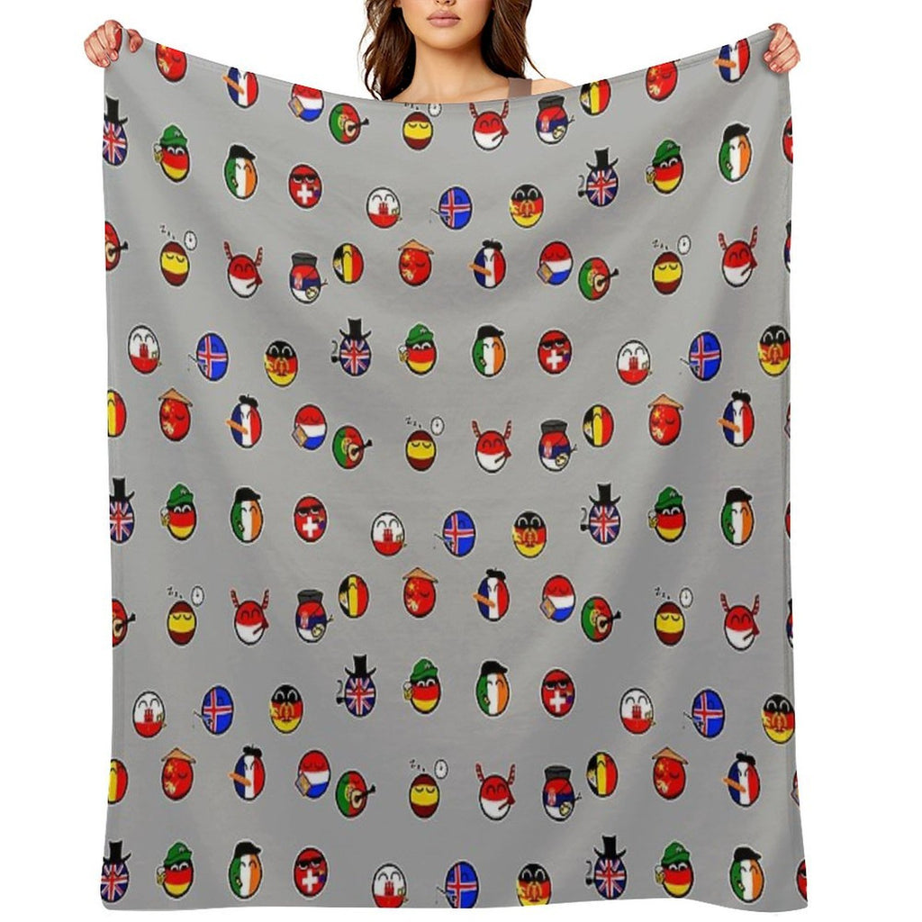 Countryballs Pack Comfort Throw Blanket