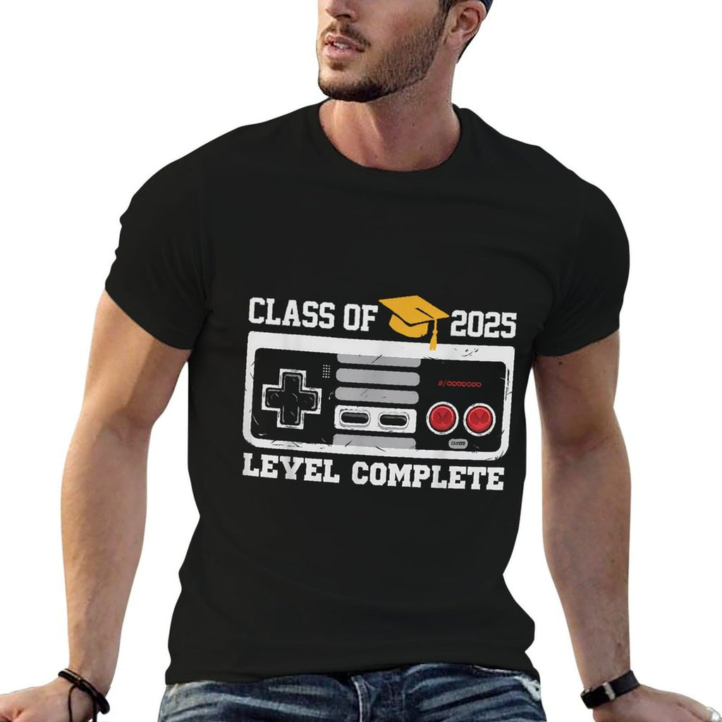 Class Of 2025 Level Complete Video Gamer Senior Graduation  Moisture-wicking T-Shirt