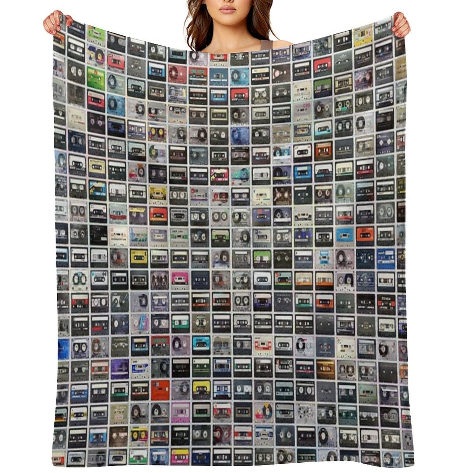 Cassettes All-season Throw Blanket
