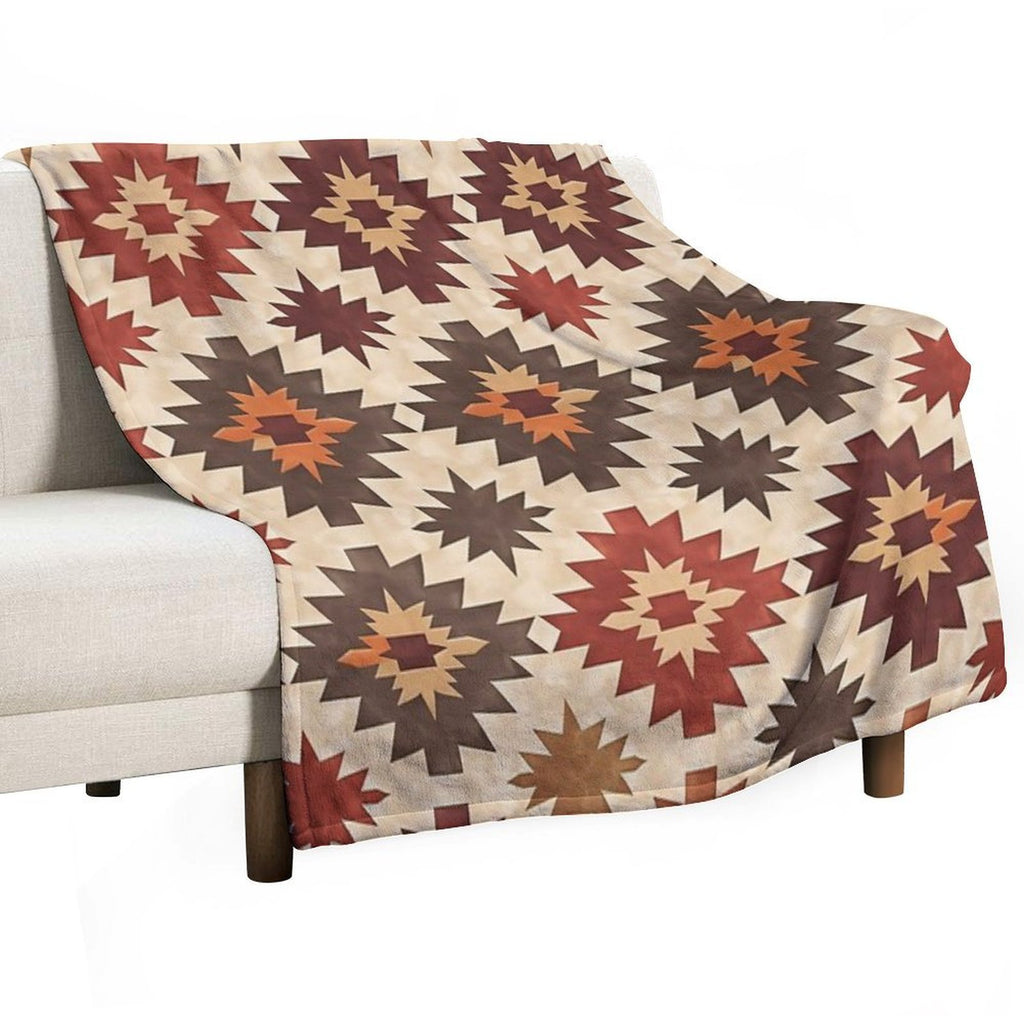 Desert Sun Motif Compact Throw Blanket