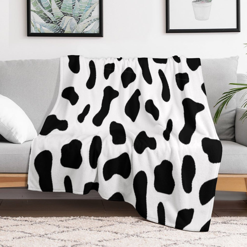 Cow Print Gift-ready Throw Blanket
