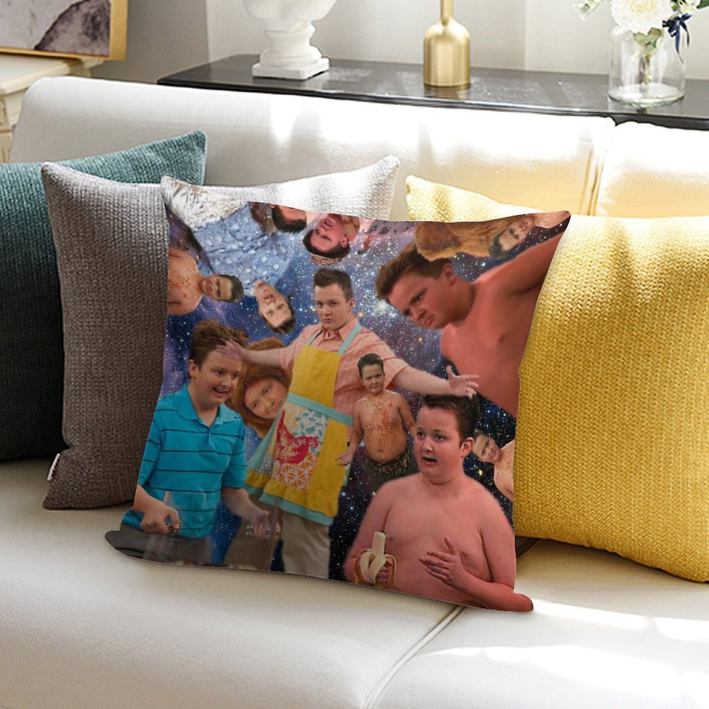 GIBBY! Soft Short Plush Fabric Throw Pillow
