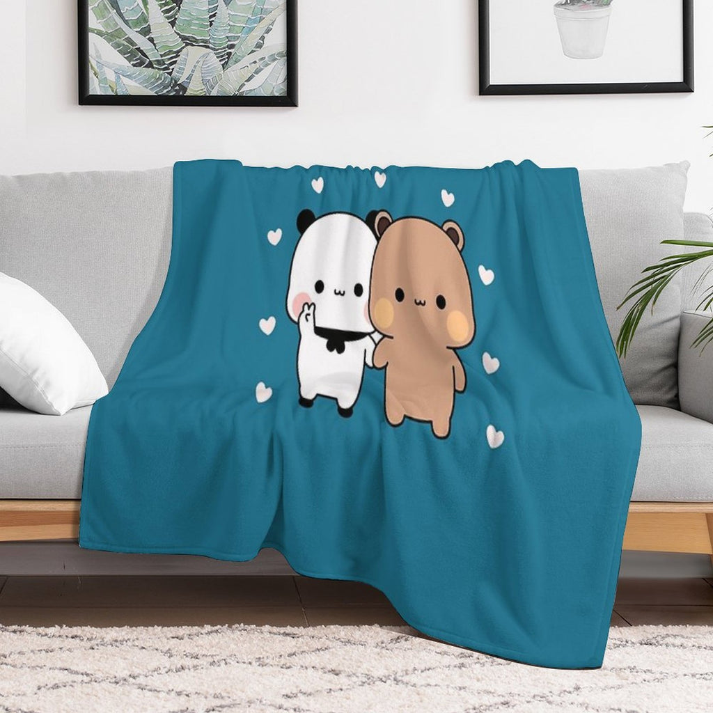 CUTE PANDA BEAR Premium Easy Care Throw Blanket