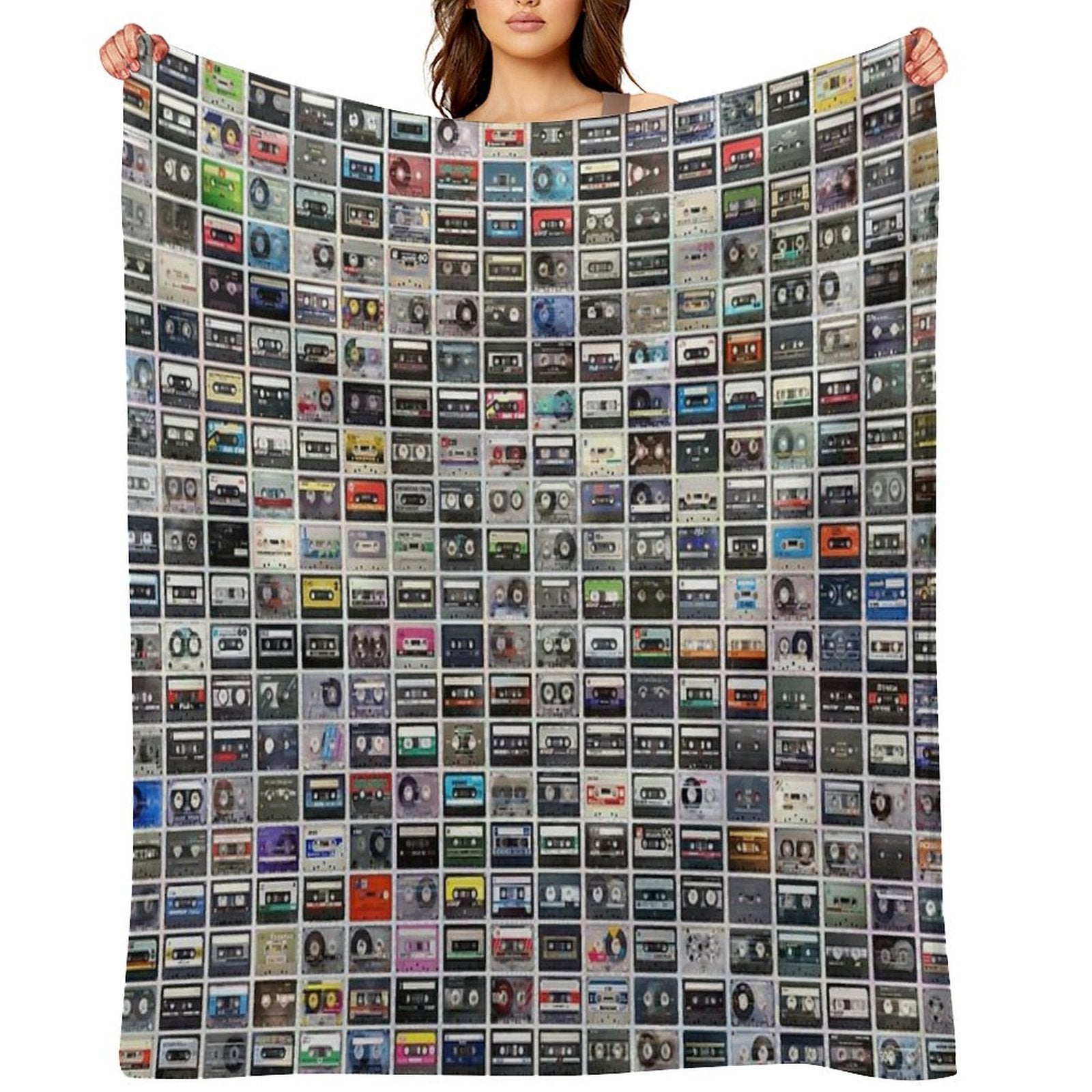 Cassettes All-season Throw Blanket