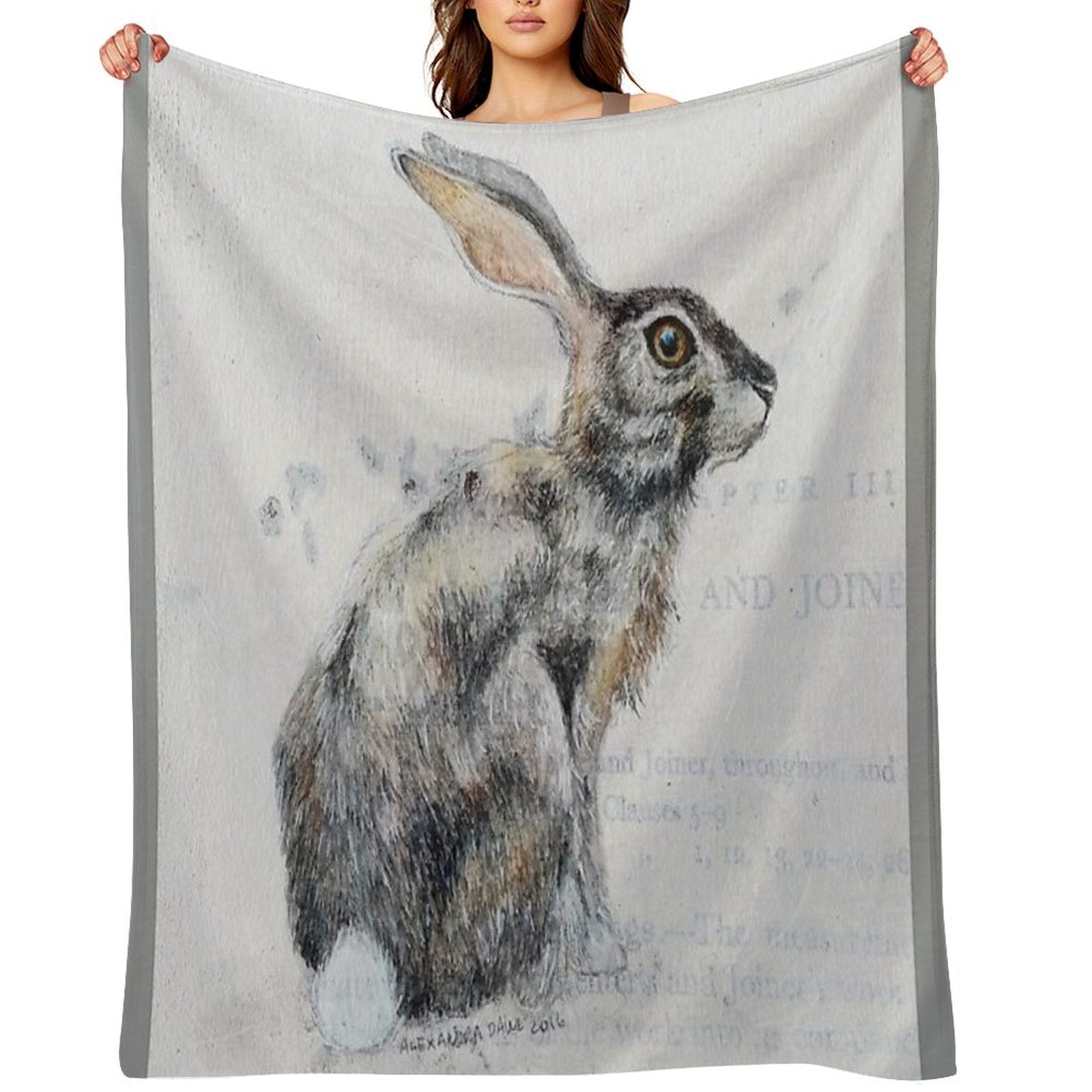 Hare Anti-pilling Throw Blanket