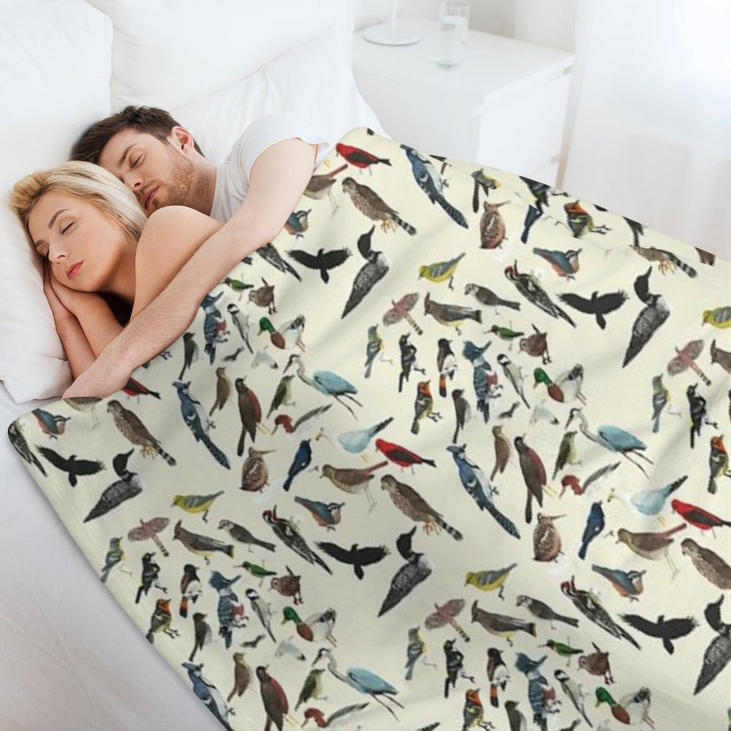 Bird Fanatic Sustainable Throw Blanket