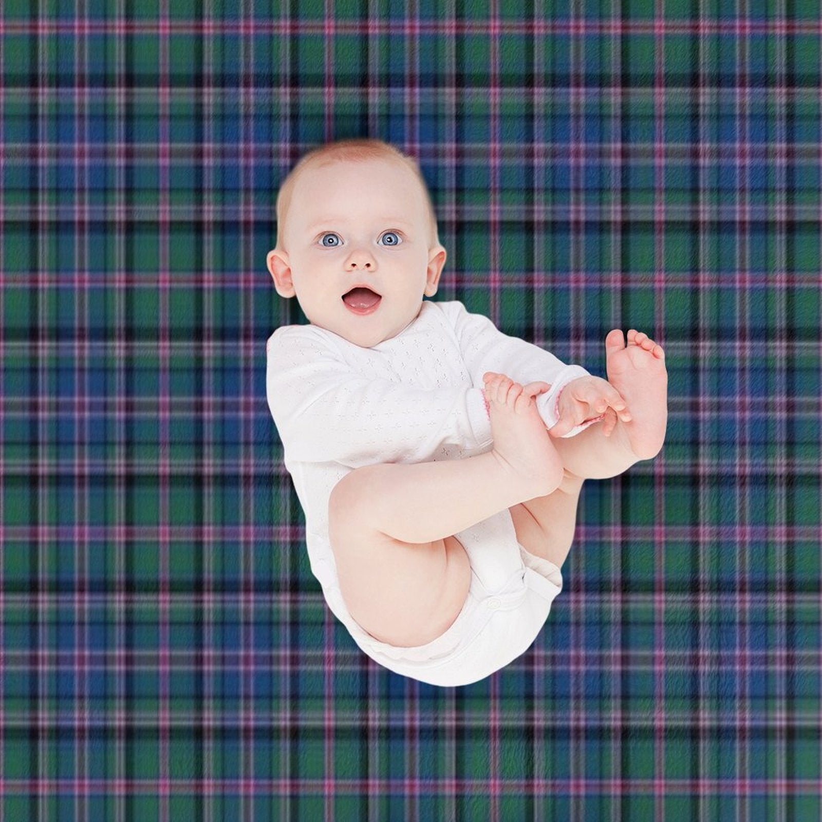 Clan Cooper Tartan Plush Throw Blanket