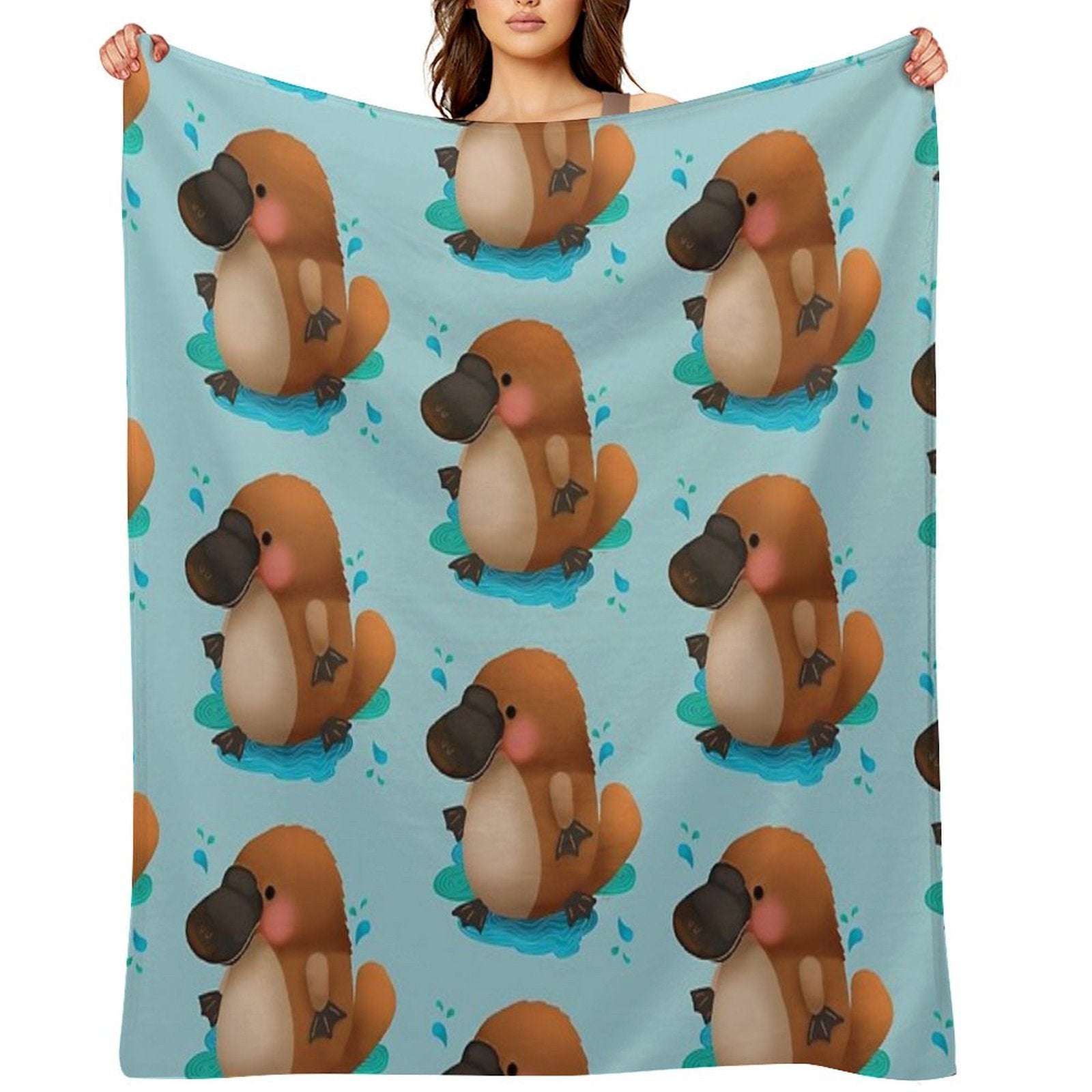 Platypus Puggle Versatility Throw Blanket