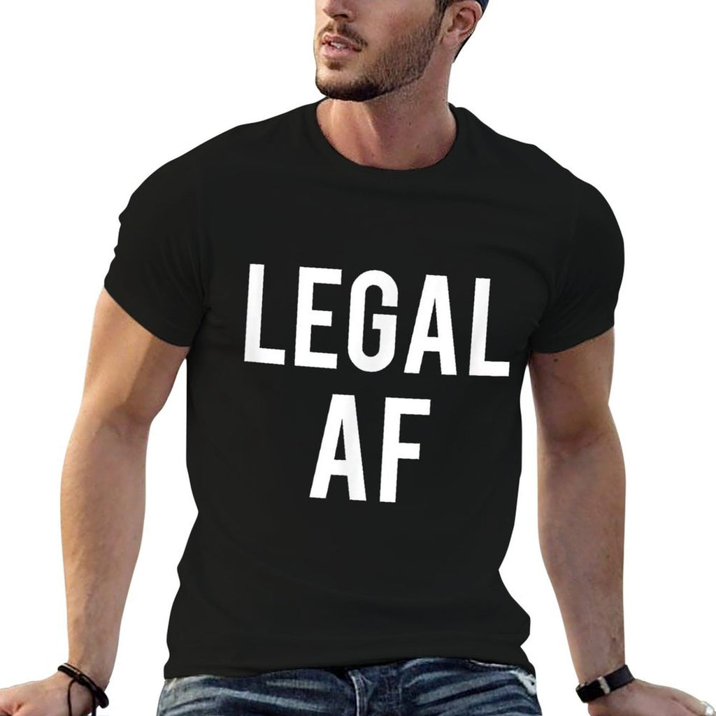 Legal Af 21st Birthday18th Birthday  Heathered Texture T-Shirt