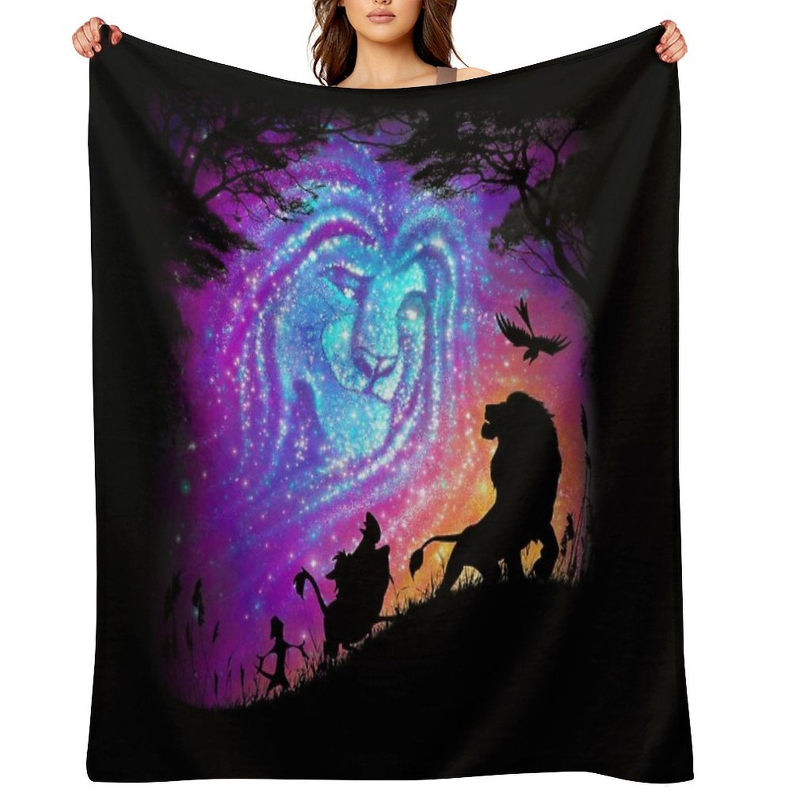 He Lives In You Plush Throw Blanket
