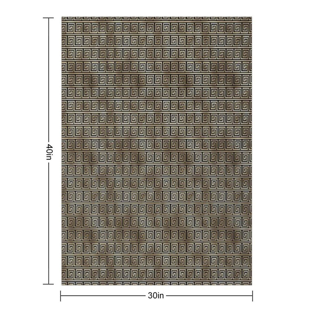 Art Deco Gold And Obsidian Cubed Pattern #1 Premium Throw Blanket