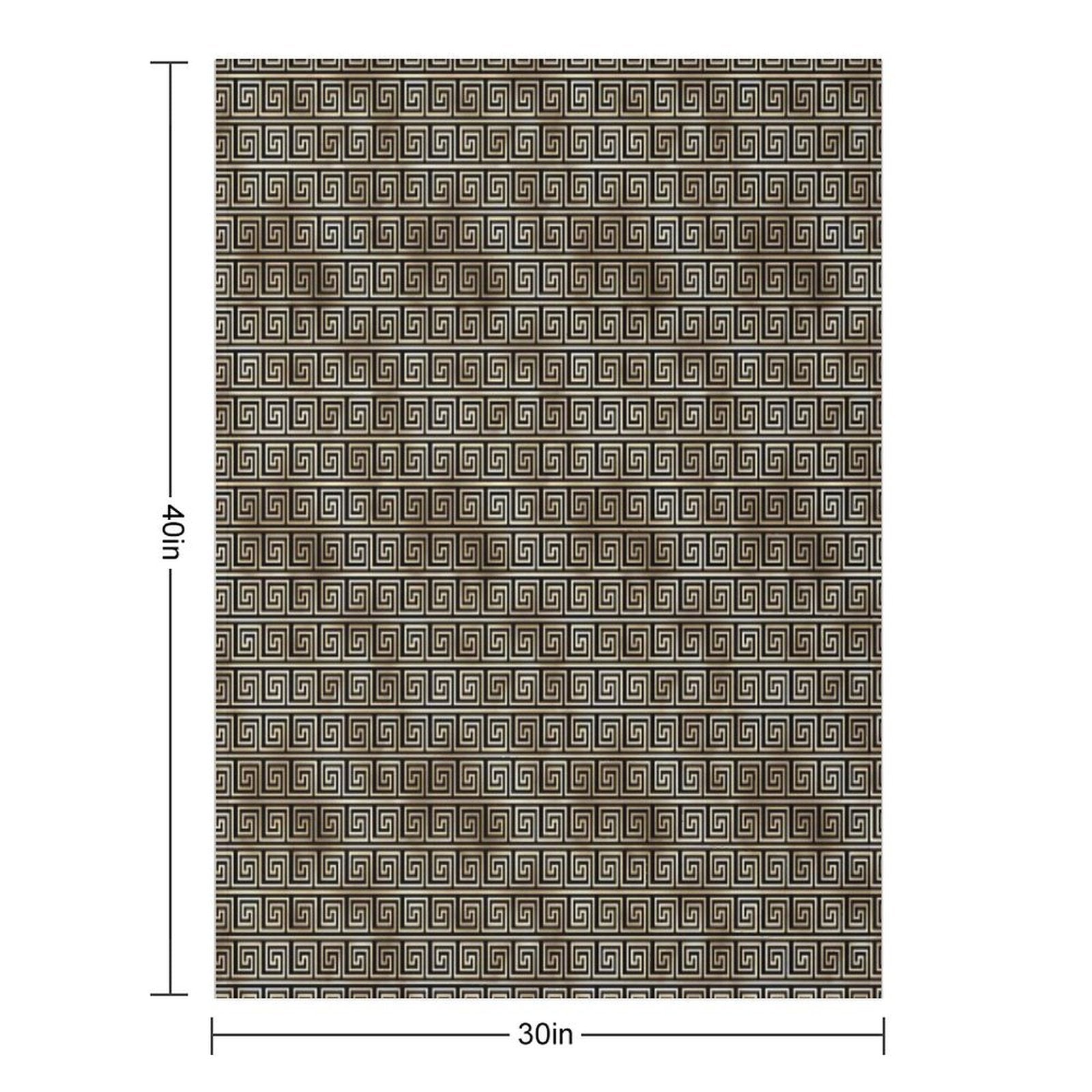 Art Deco Gold And Obsidian Cubed Pattern #1 Premium Throw Blanket