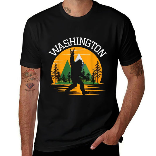 Washington US State Bigfoot Sasquatch  Odor-resistant T-Shirt