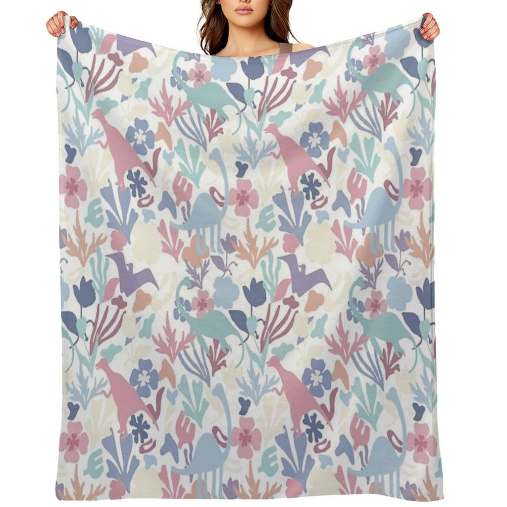 Jurassic Garden Pattern Comfort Throw Blanket