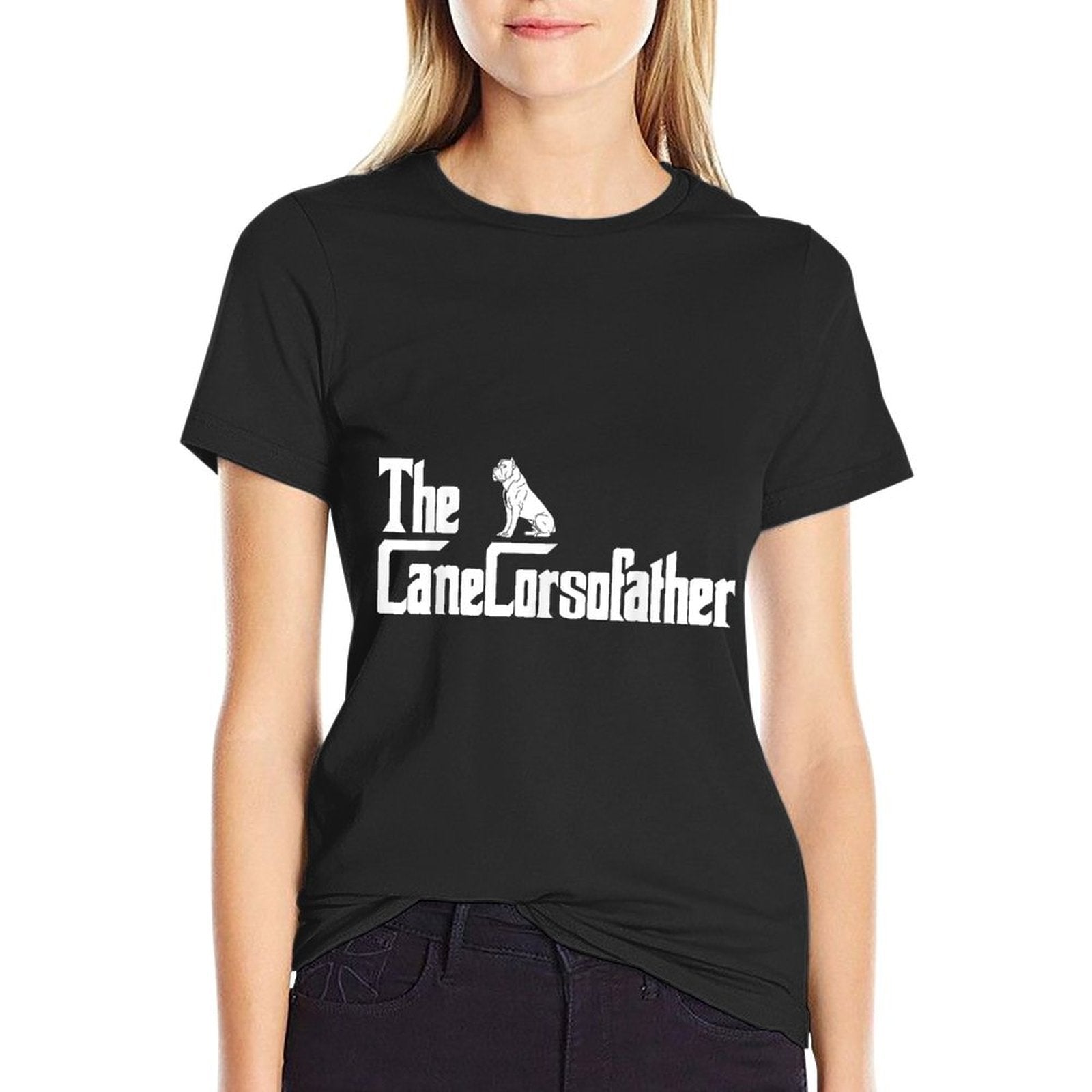 The CaneCorsoFather Funny Cane Corso Dog Dad Men Gifts  Heathered Texture T-Shirt