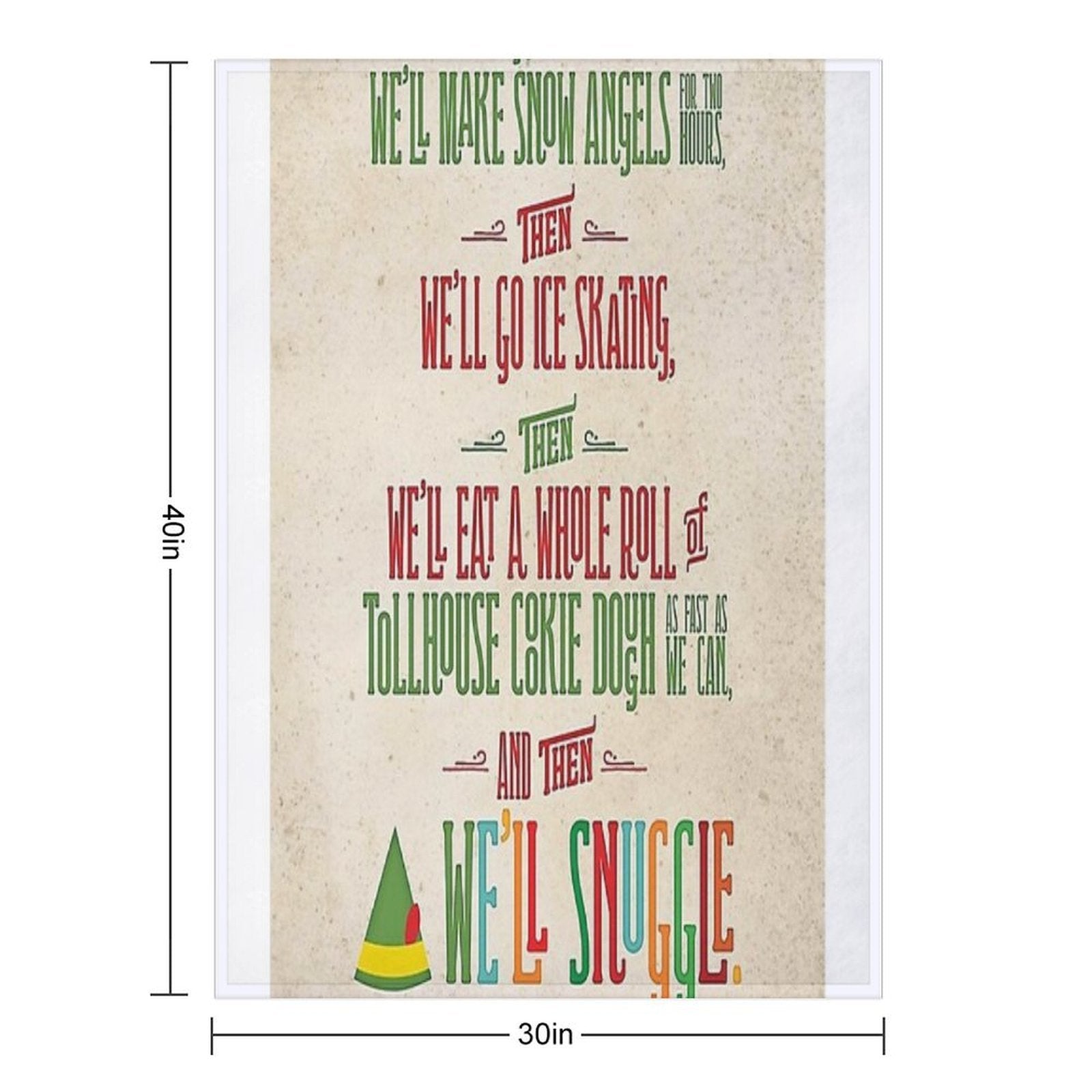 Buddy The Elf  And Then. Lightweight Throw Blanket