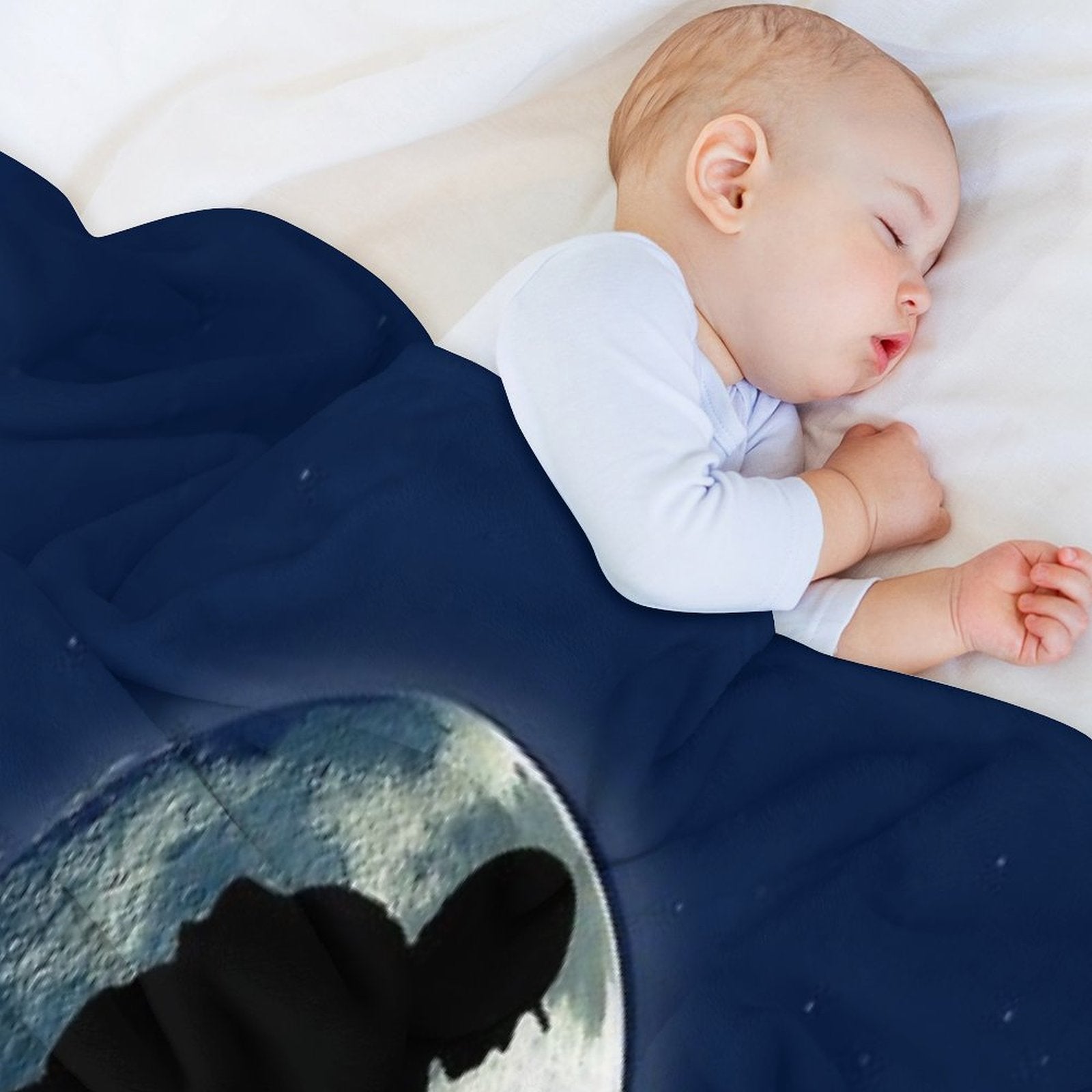 Night Scootering - Stunt Scooter And Full Moon Premium Throw Blanket