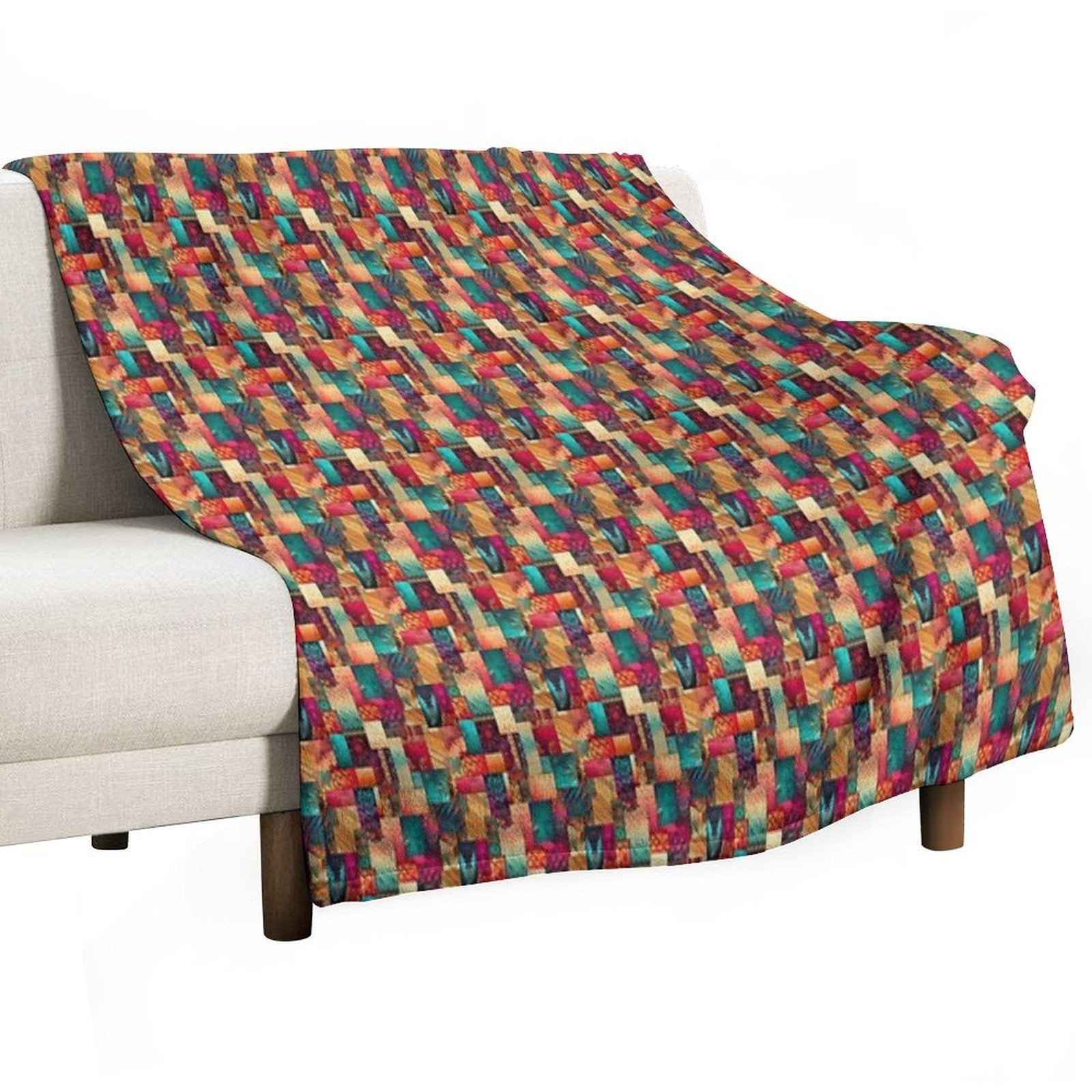 Patchwork Durable Throw Blanket