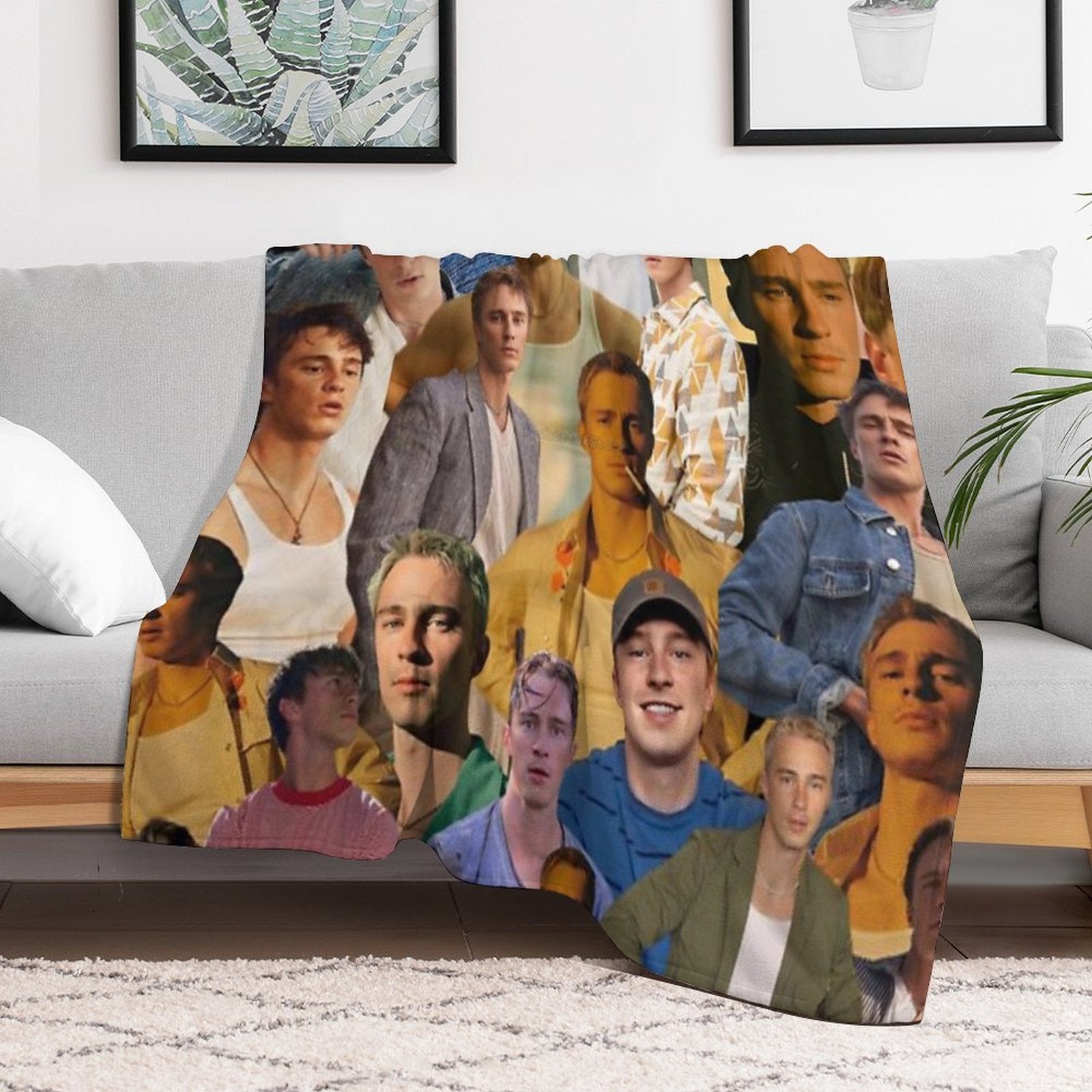 Drew Starkey Photo Collage Anti-pilling Throw Blanket