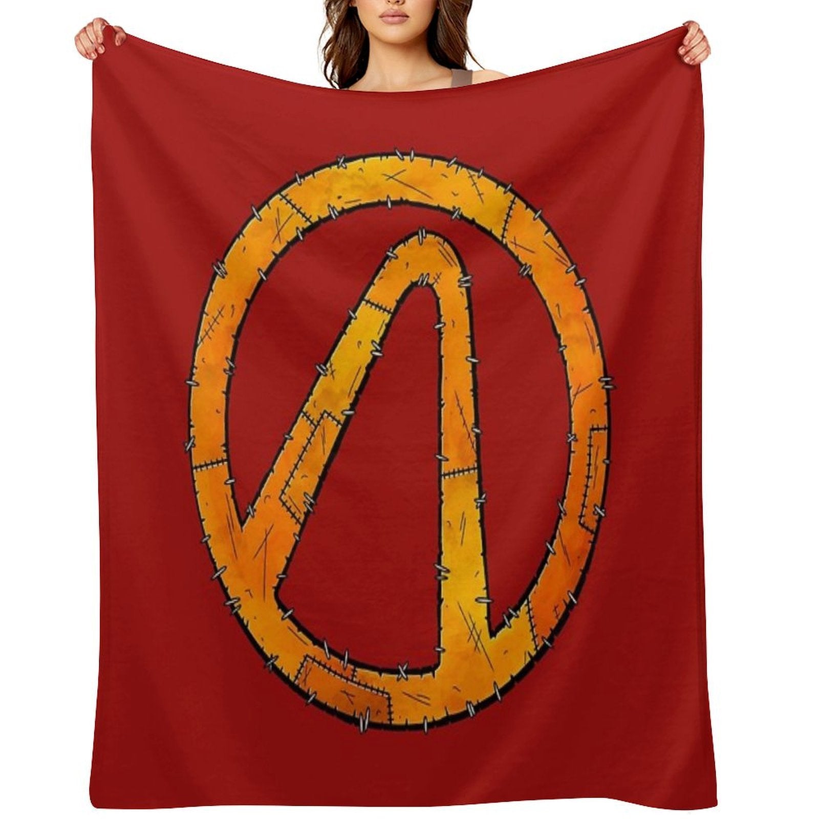 Vault Symbol Stitched - Borderlands Durable Throw Blanket