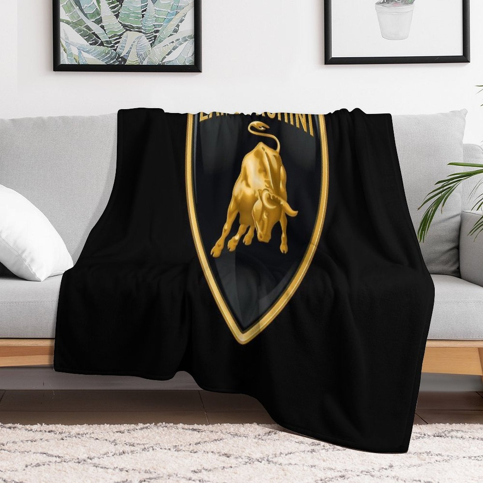 Pure Yellow Jasmine Anti-pilling Throw Blanket