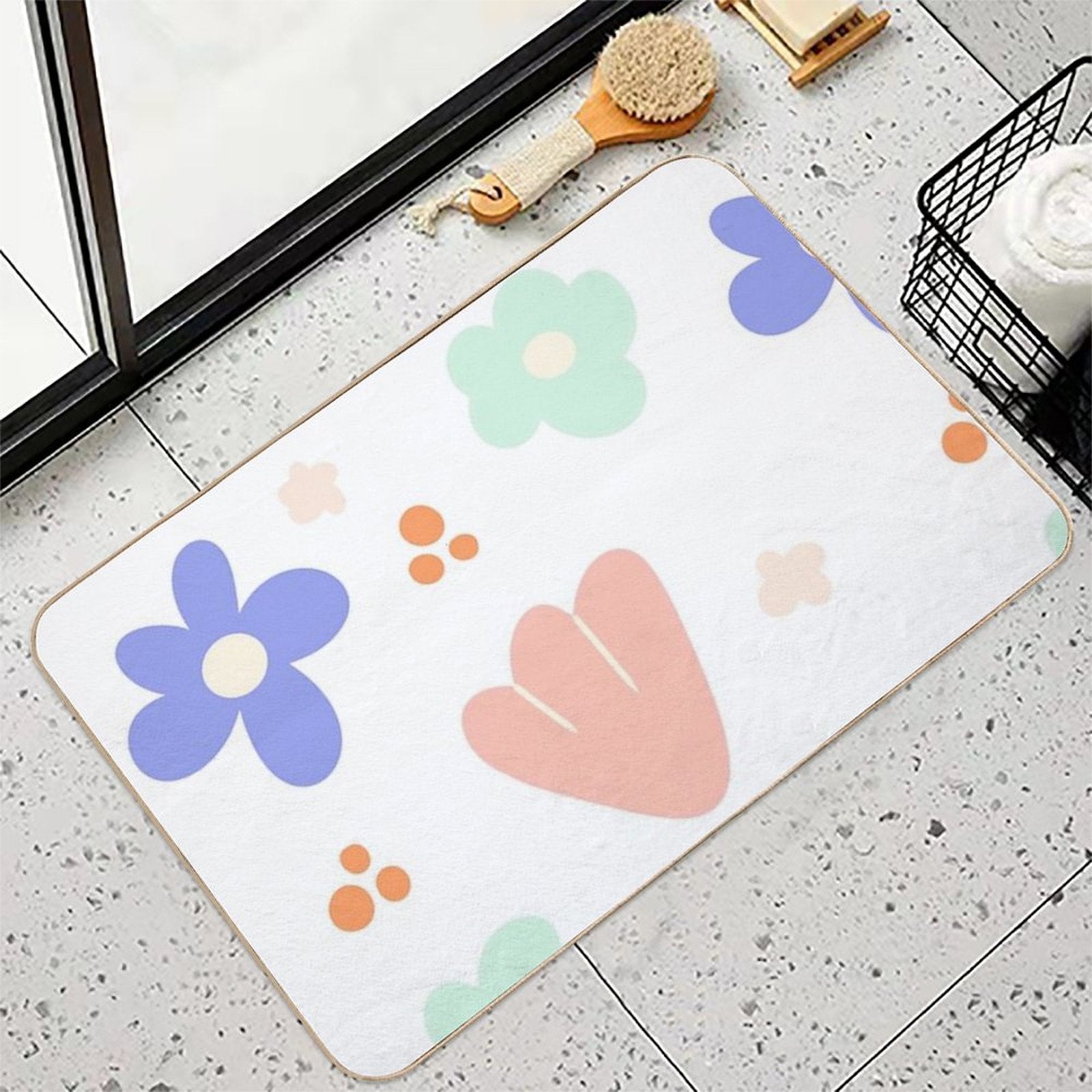 Summer Florals  Toxin-Free Bath Mat