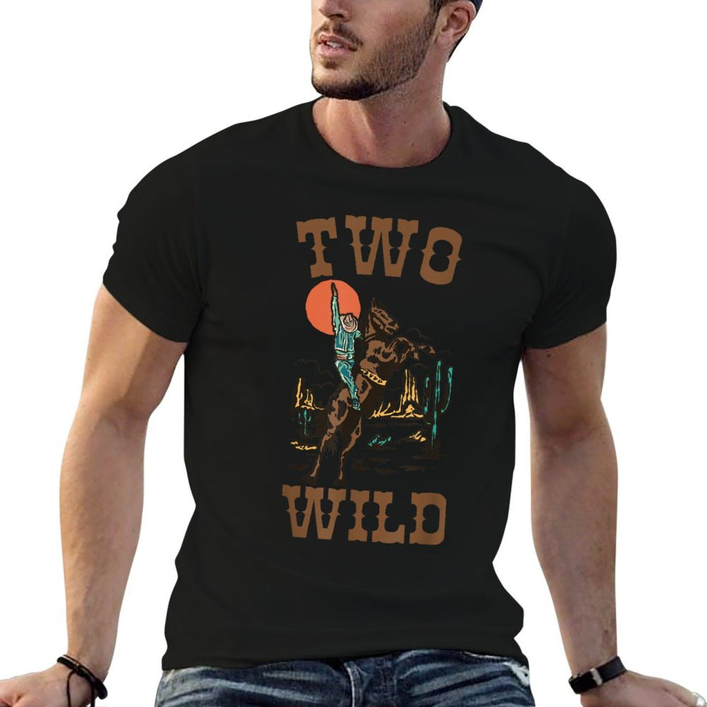 Two Wild 2nd Birthday Cowboy 2 Years Old Boys Kids  Lightweight T-Shirt
