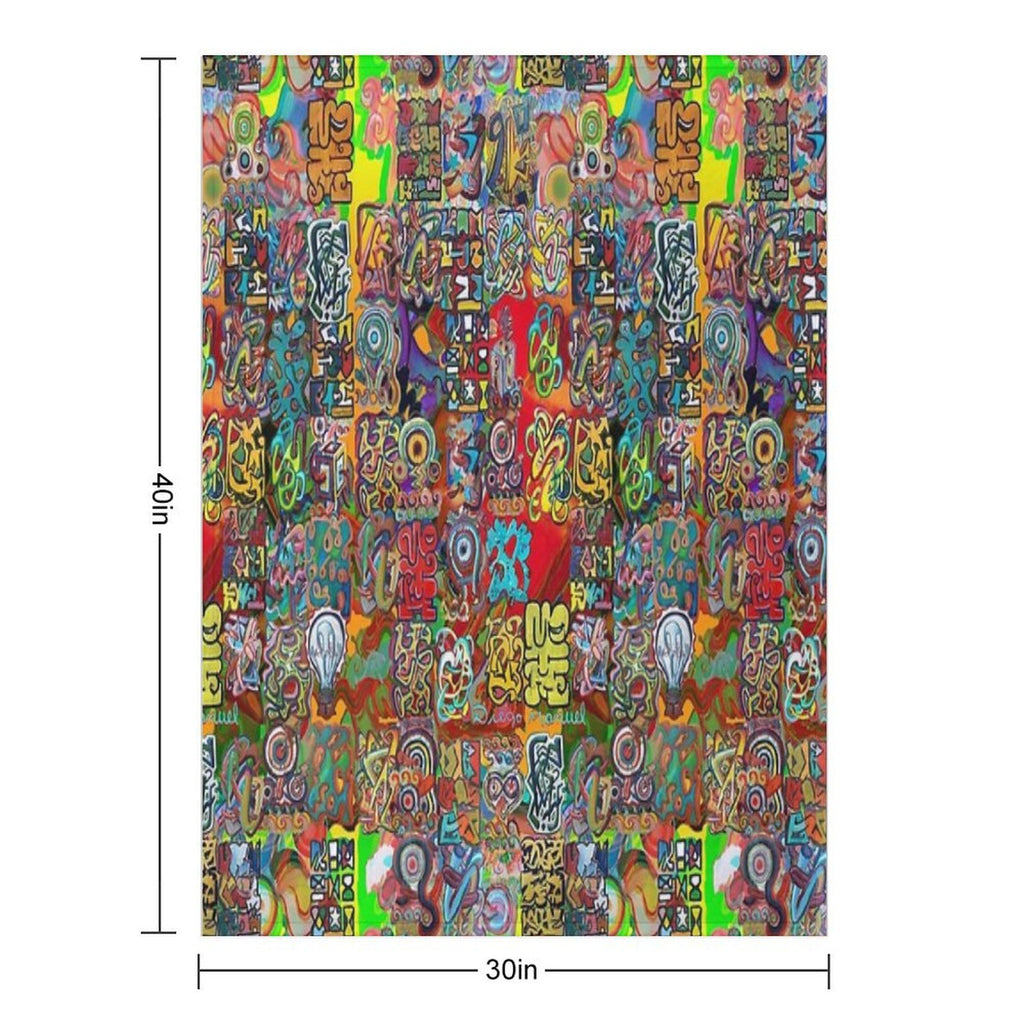 Graffiti 21 Tapiz 11 Wrinkle-free Throw Blanket
