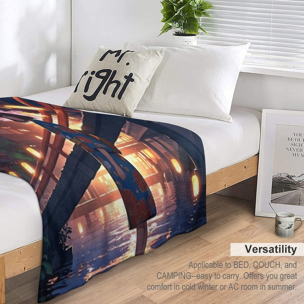 Spirited Away Night Scene All-season Throw Blanket