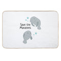 Save The Manatees  Dirt-Trapping Bath Mat
