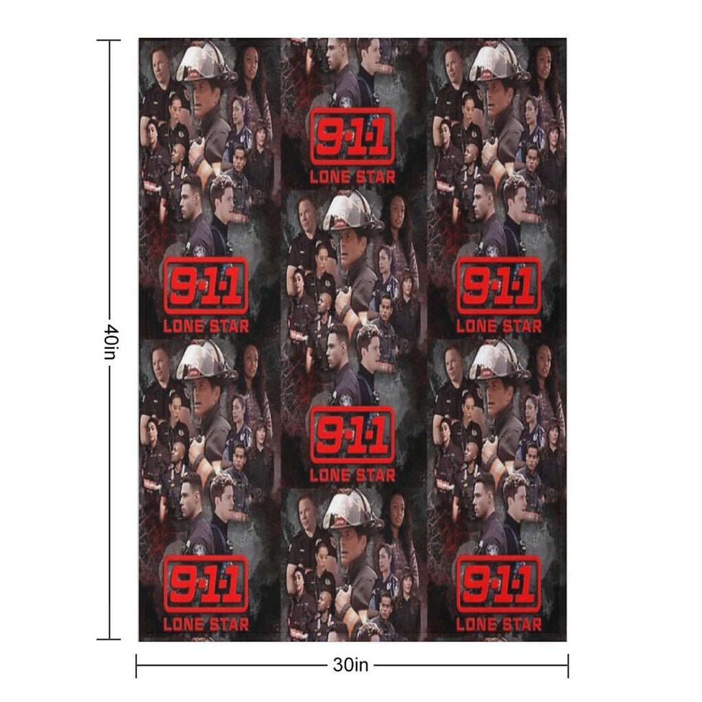 911 Lone Star - Cellular Sustainable Throw Blanket