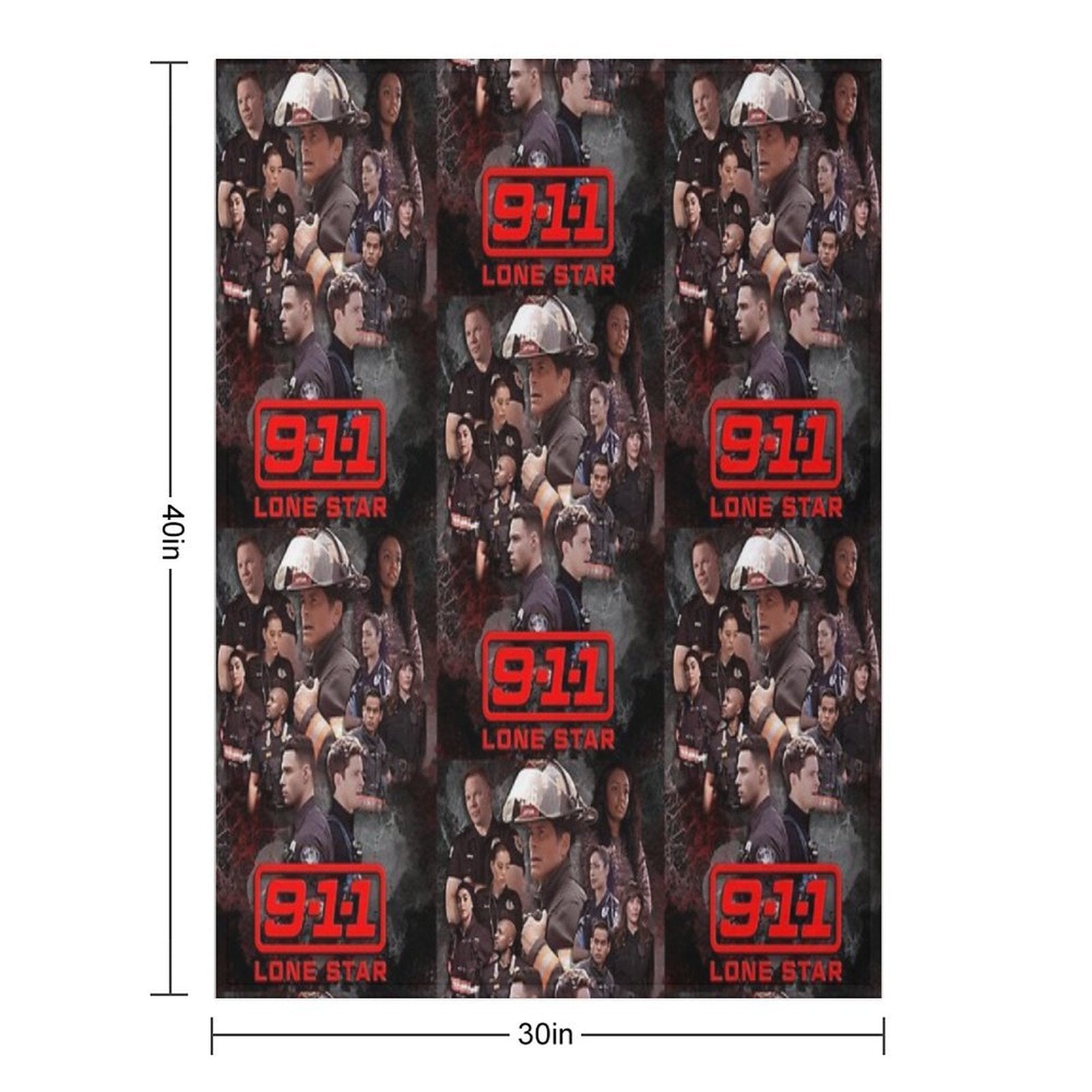 911 Lone Star - Cellular Sustainable Throw Blanket