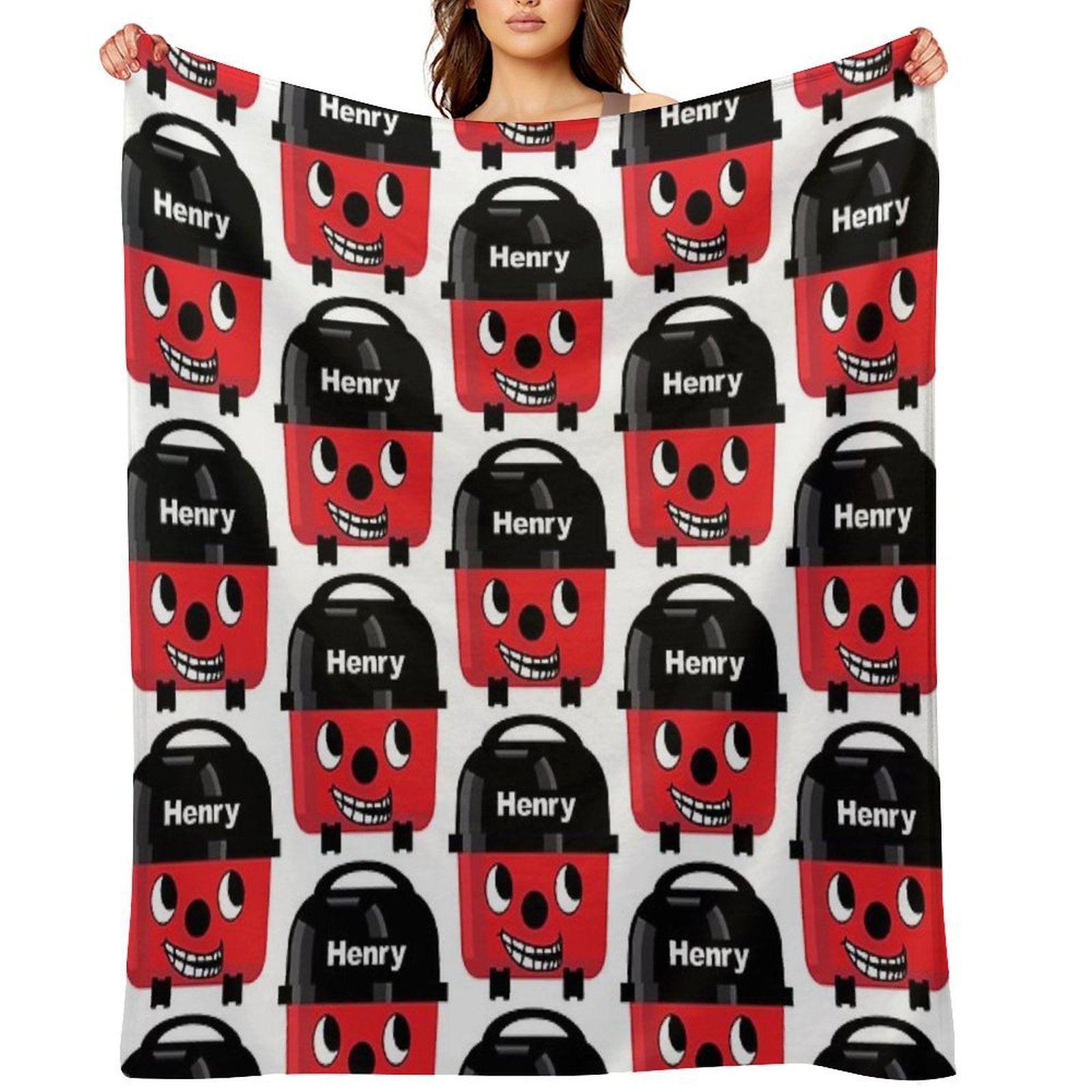 Henry Hoover - Trollface Sustainable Throw Blanket