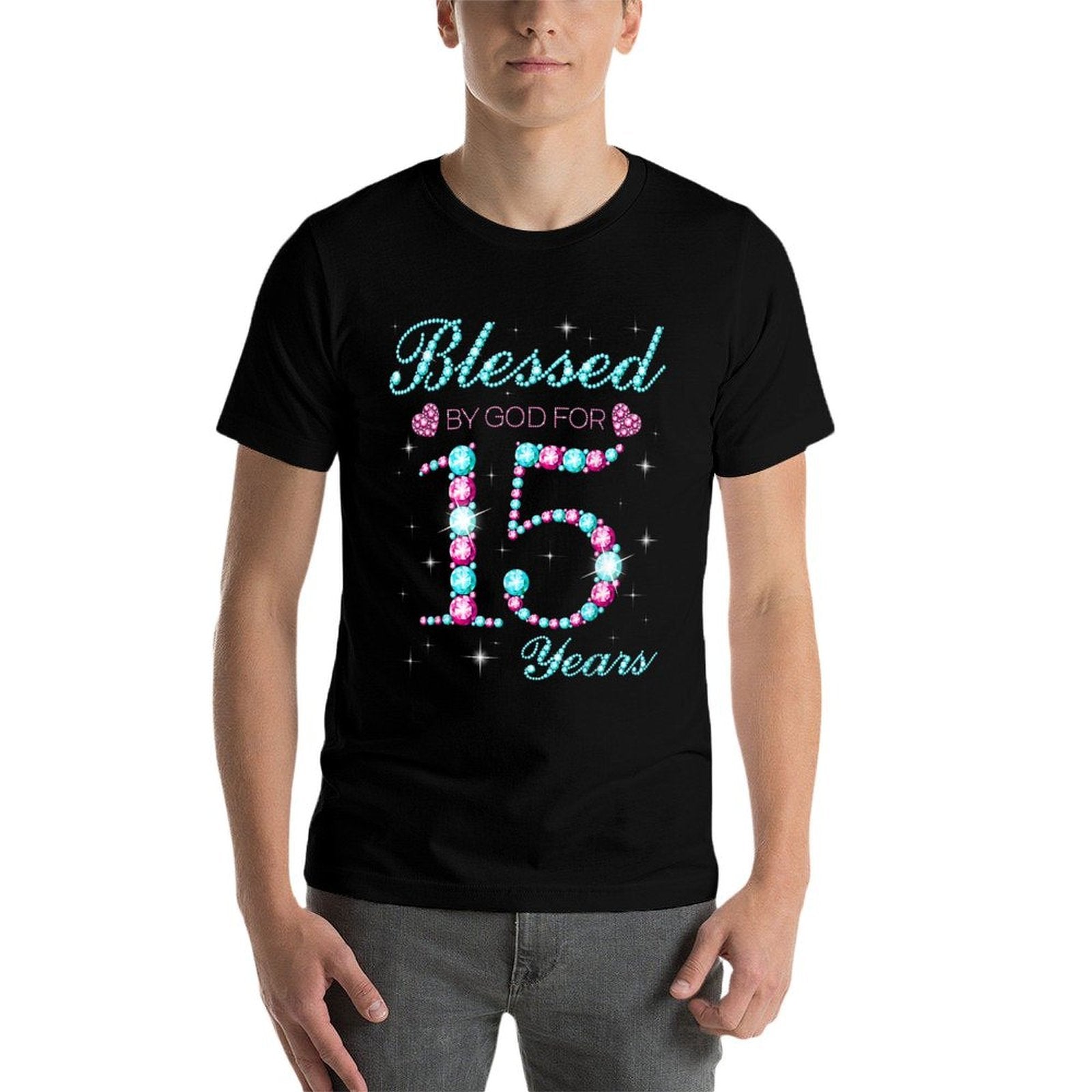 Blessed By God For 15 Years Old 15th Birthday Party B-day  Breathable T-Shirt