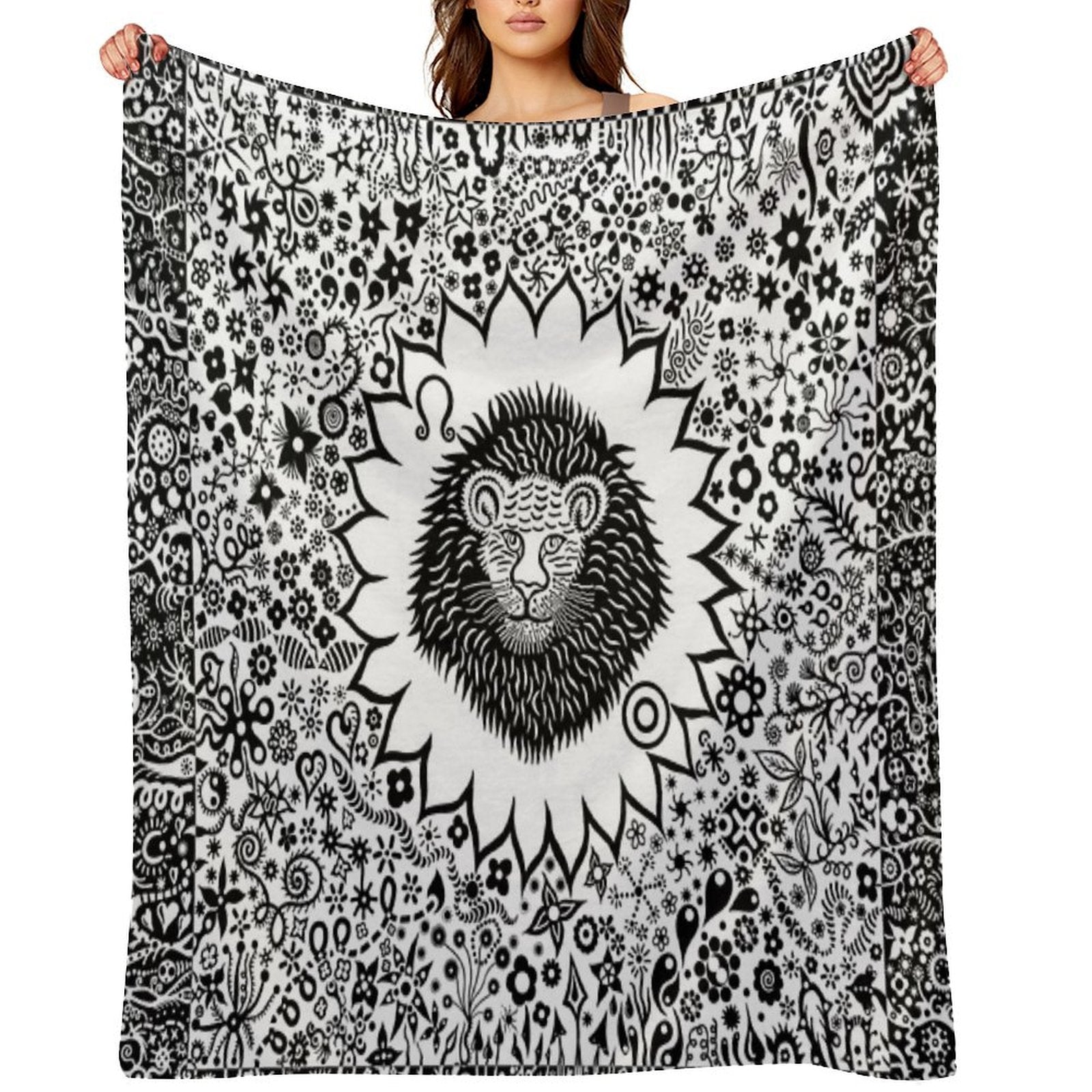 Leo The Lion Eco-conscious Throw Blanket