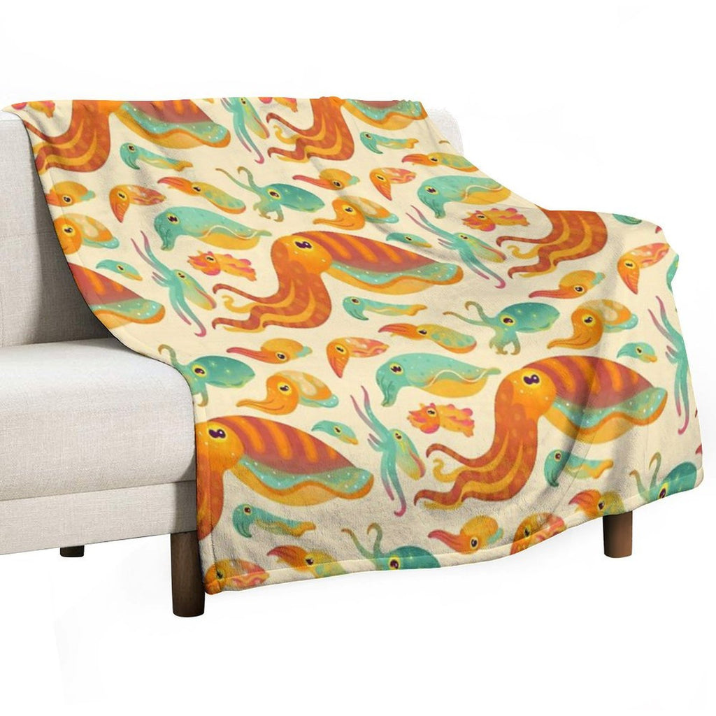 Cuttlefish Versatility Throw Blanket