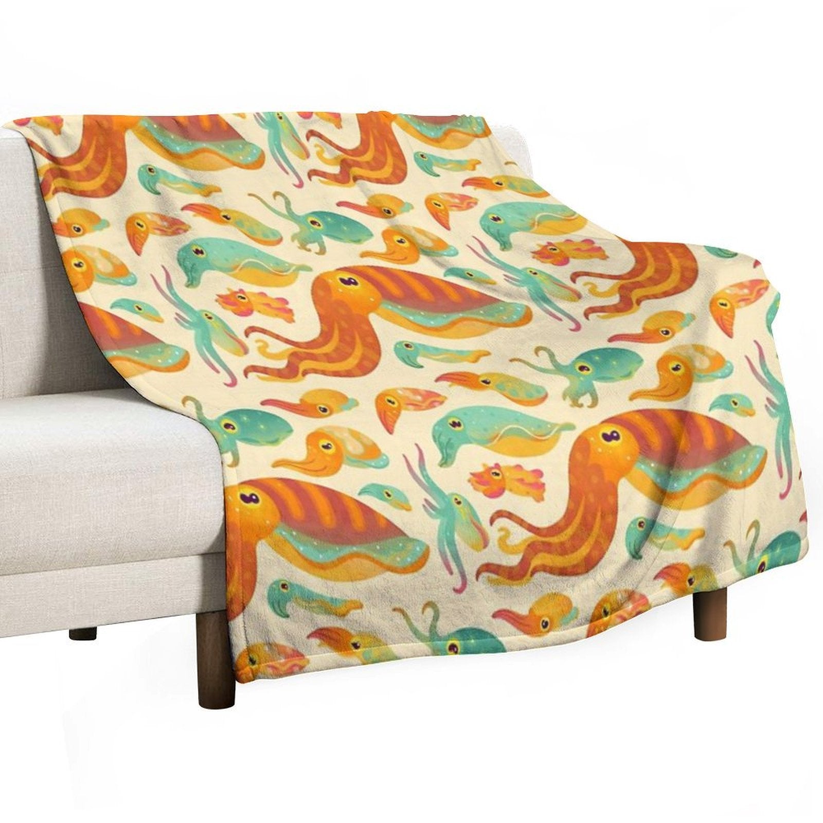 Cuttlefish Versatility Throw Blanket