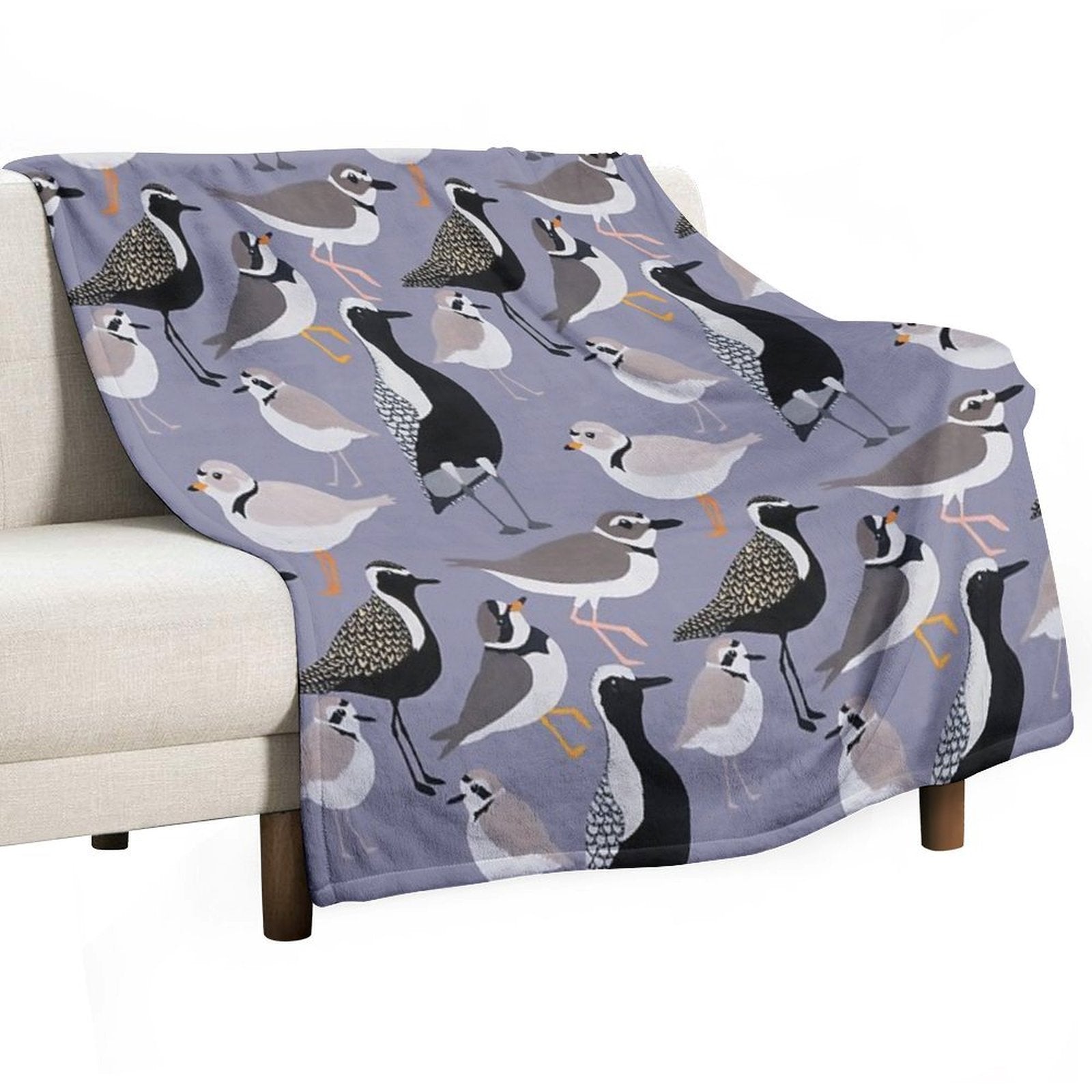 Plethora of Plovers All-season Throw Blanket