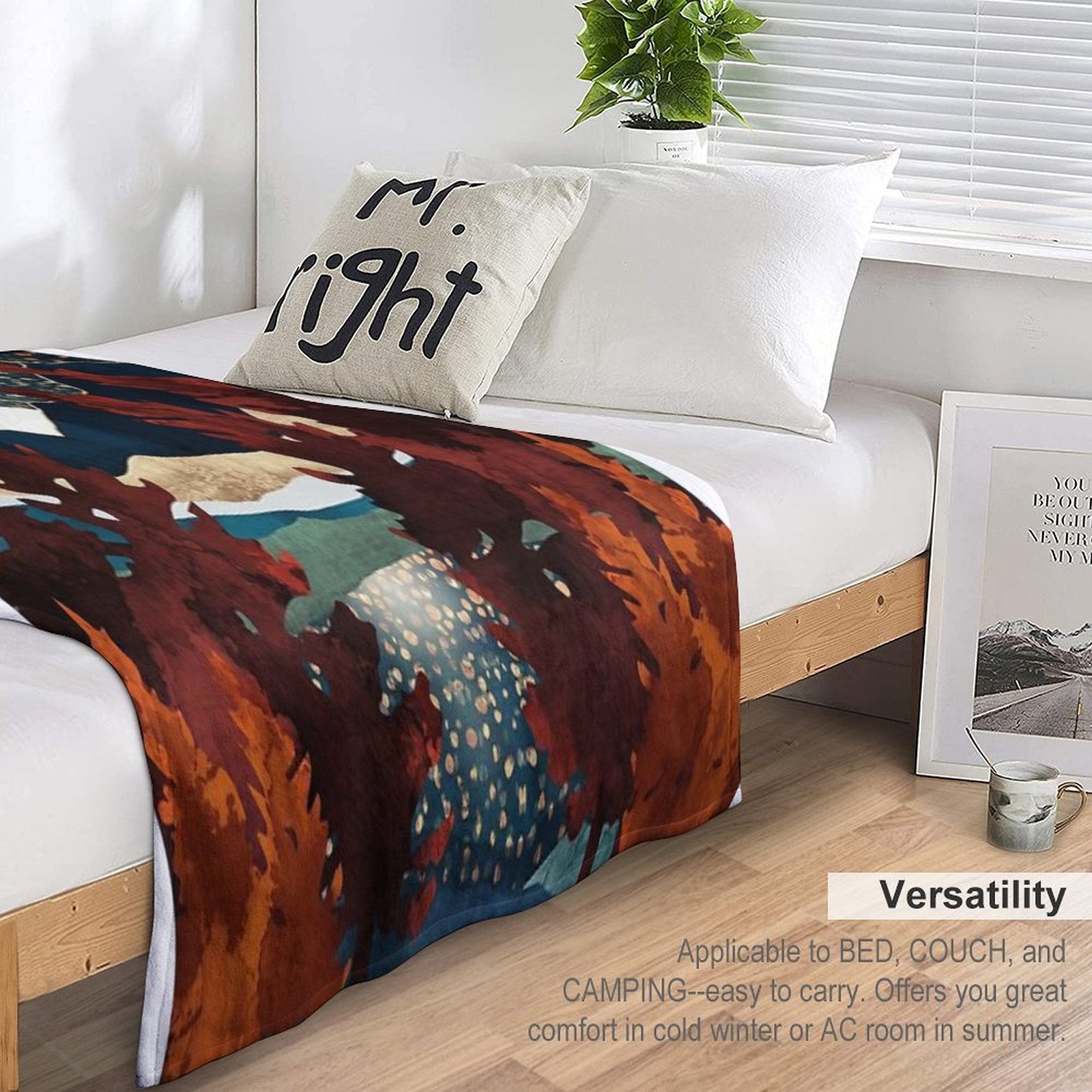 Star Sky Reflection Travel-friendly Throw Blanket