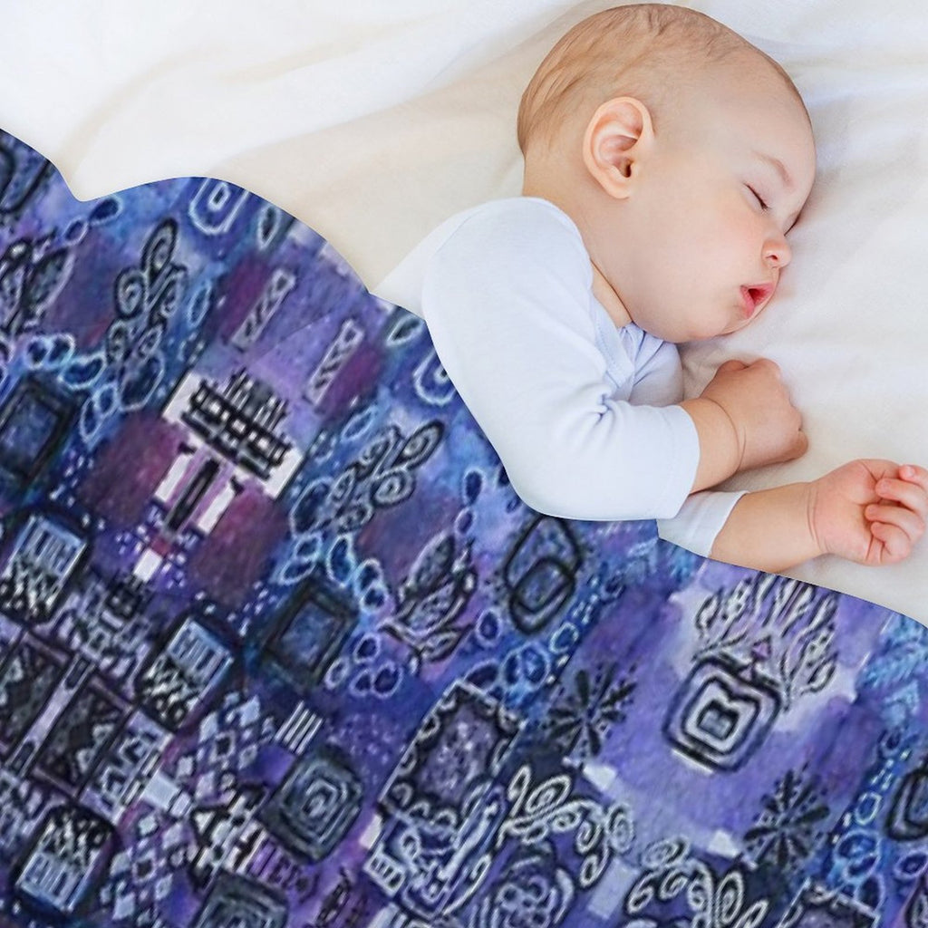MINI Art 4 PATTERN 2 Durable Throw Blanket