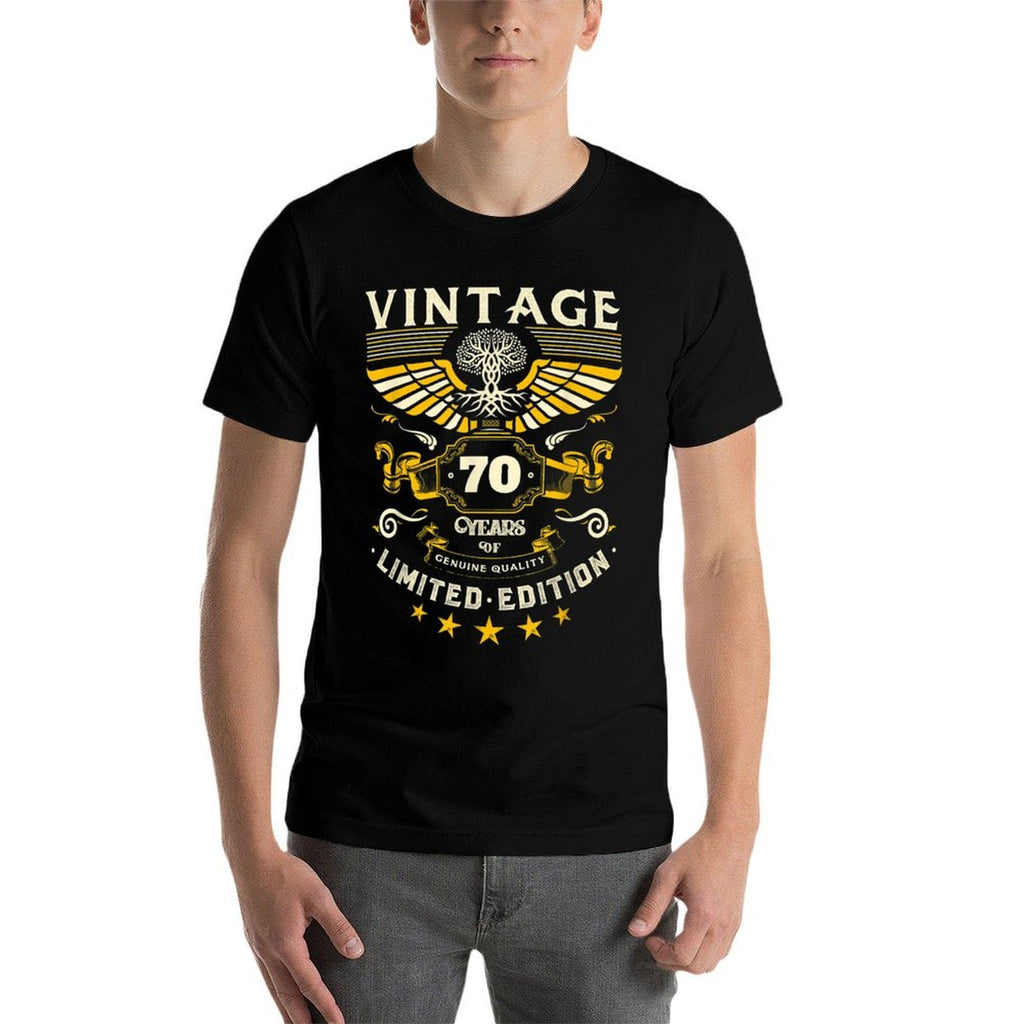 Mens Turning 70 Birthday Decorations for Men 70th Birthday  Eco-friendly Material T-Shirt