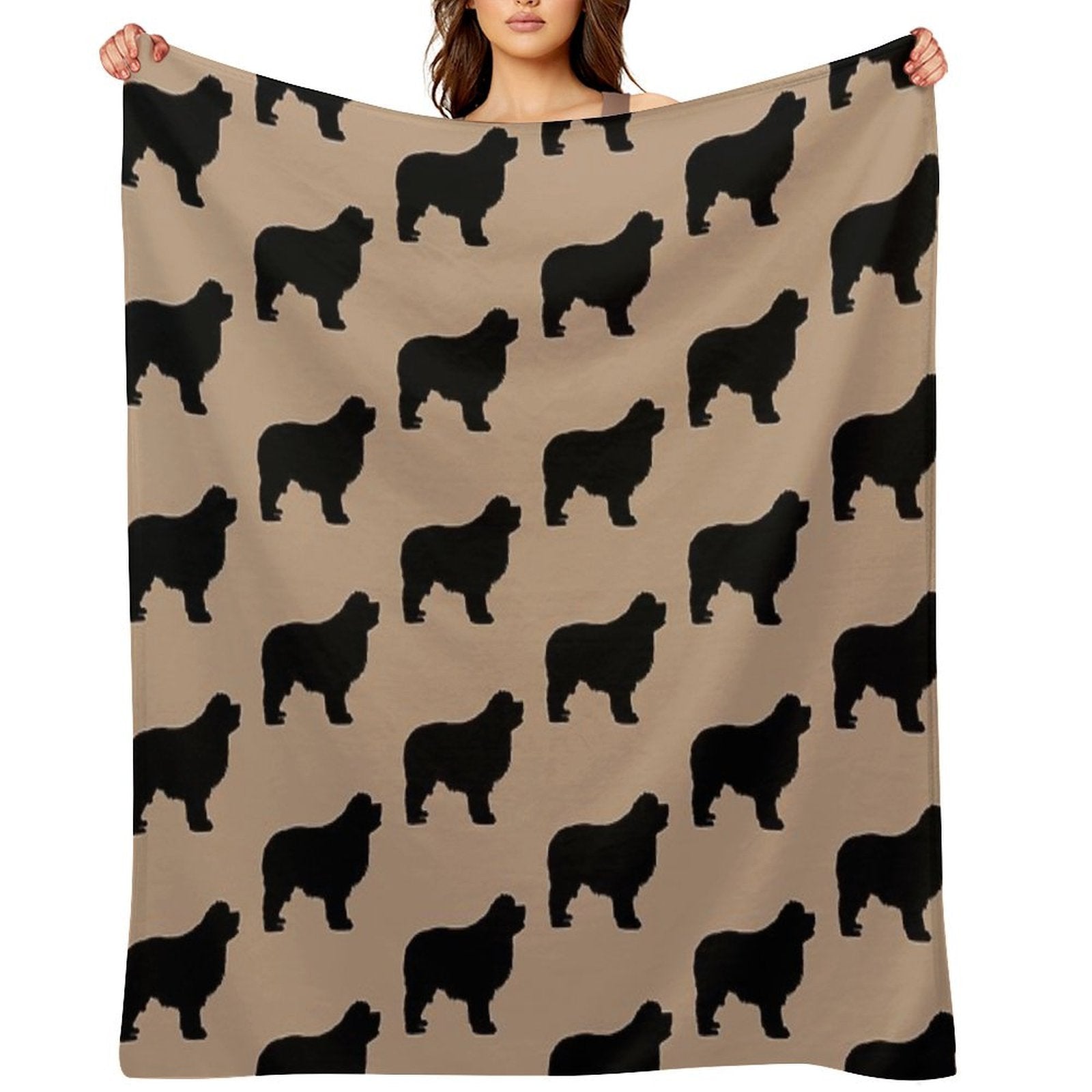Newfie Love Is Big Love Eco-conscious Throw Blanket